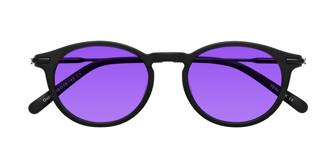 Gupta - Matte Black Tinted Sunglasses