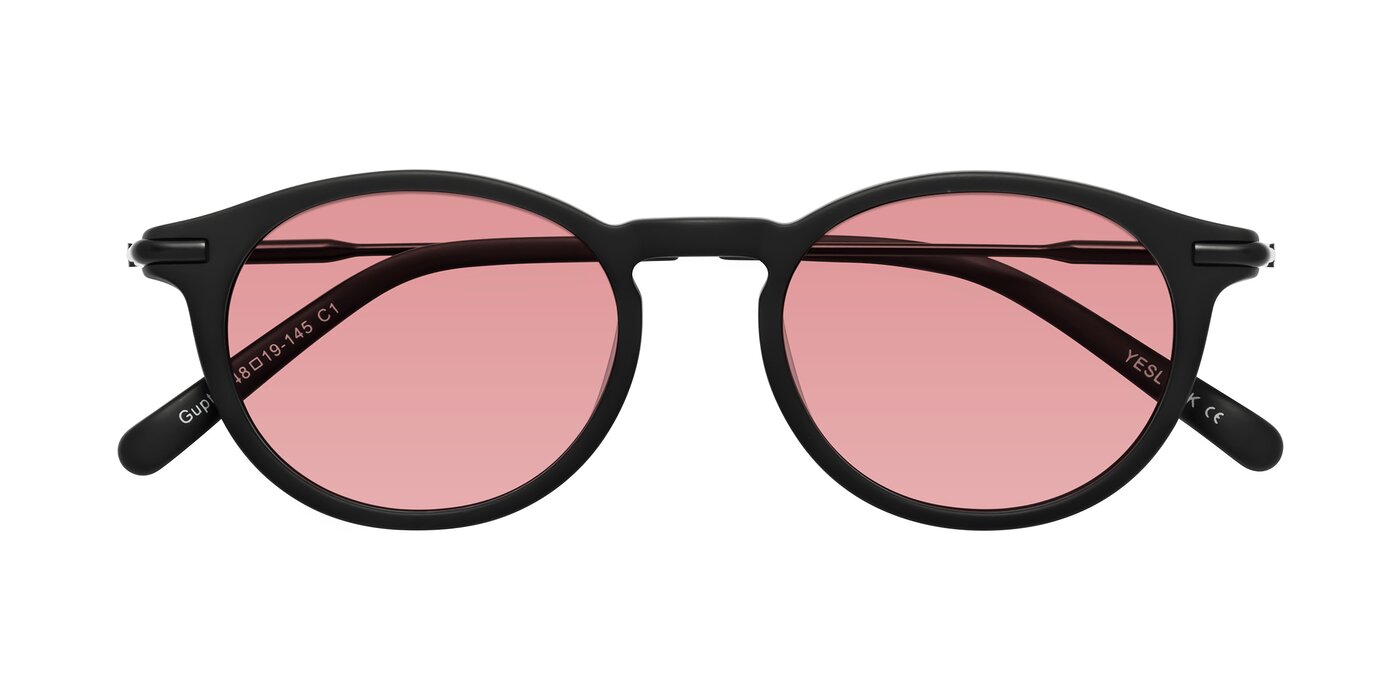 Gupta - Matte Black Tinted Sunglasses