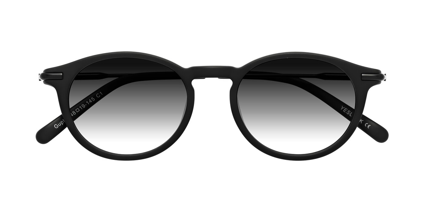 Gupta - Matte Black Gradient Sunglasses