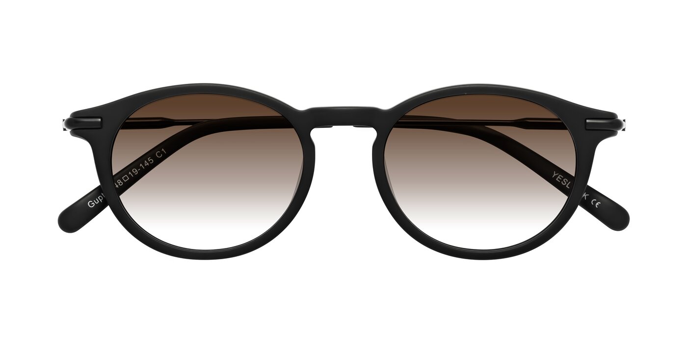 Gupta - Matte Black Gradient Sunglasses