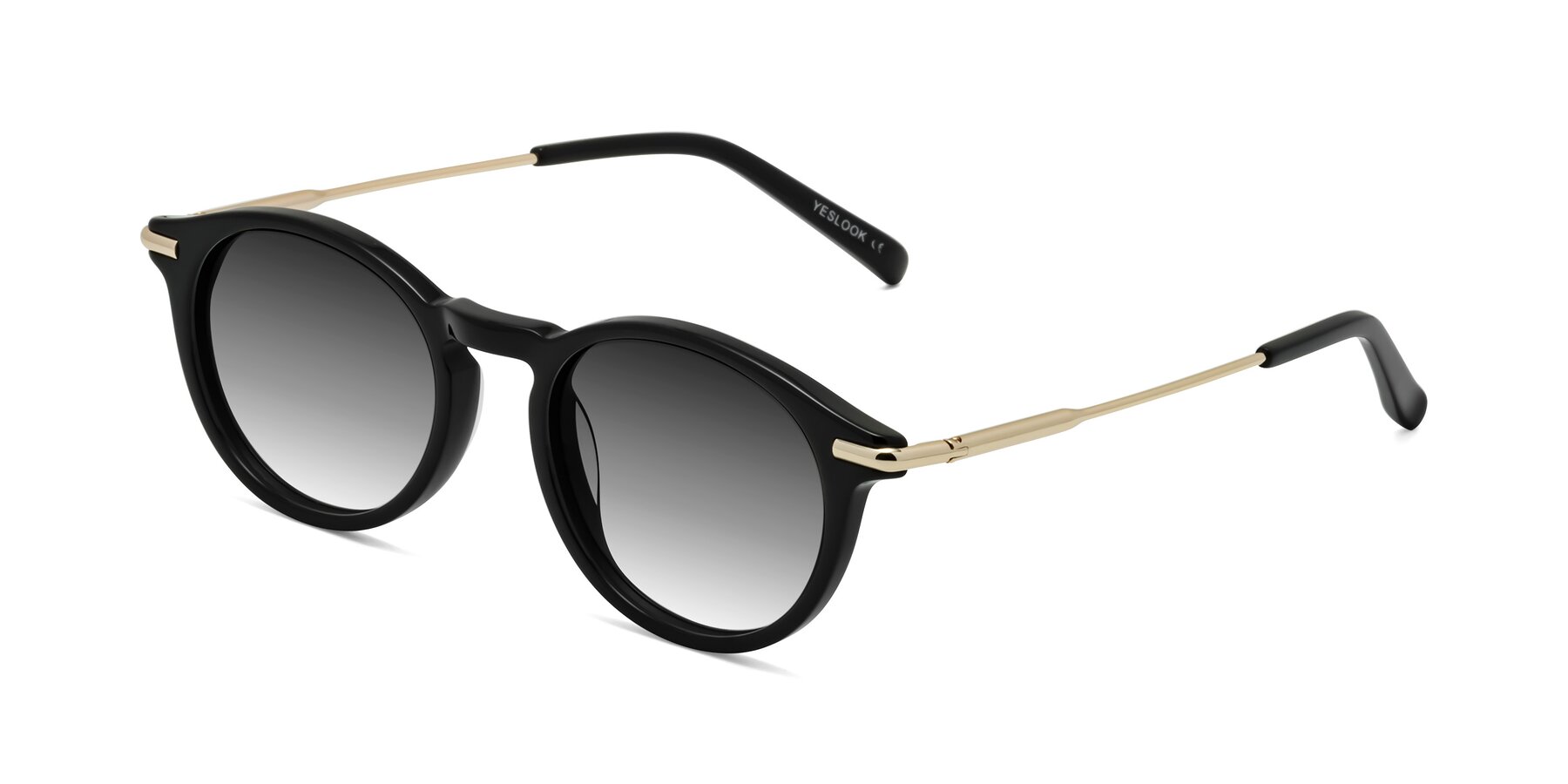 Angle of Gupta in Black with Gray Gradient Lenses