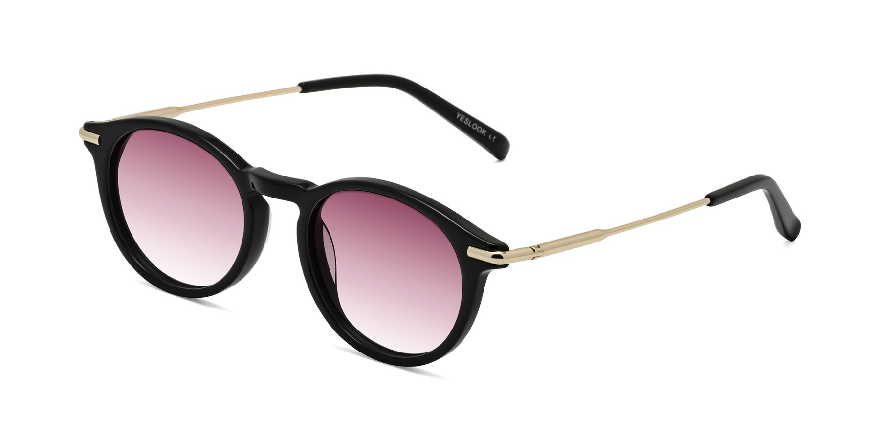 Angle of Gupta in Black with Wine Gradient Lenses