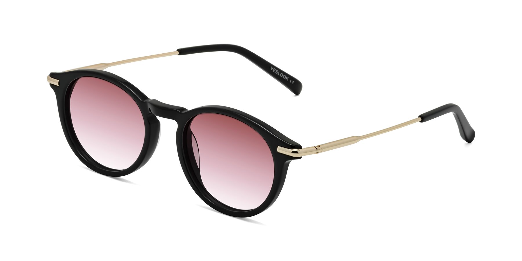 Angle of Gupta in Black with Garnet Gradient Lenses