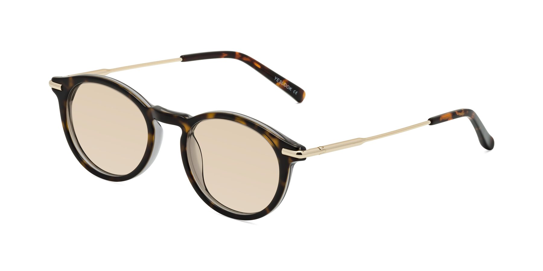 Angle of Gupta in Tortoise with Light Brown Tinted Lenses