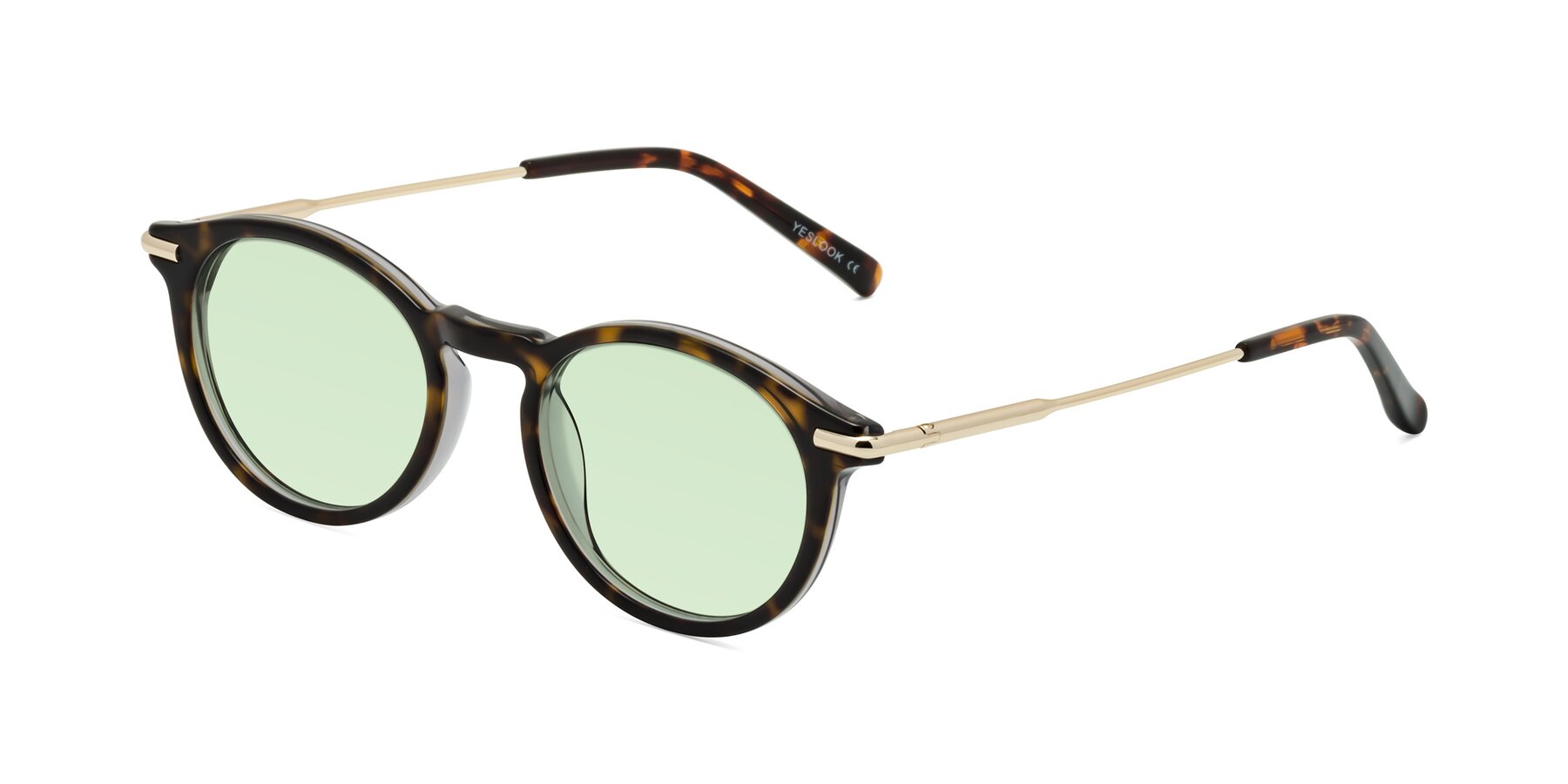 Angle of Gupta in Tortoise with Light Green Tinted Lenses