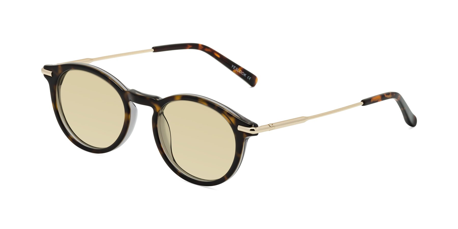 Angle of Gupta in Tortoise with Light Champagne Tinted Lenses