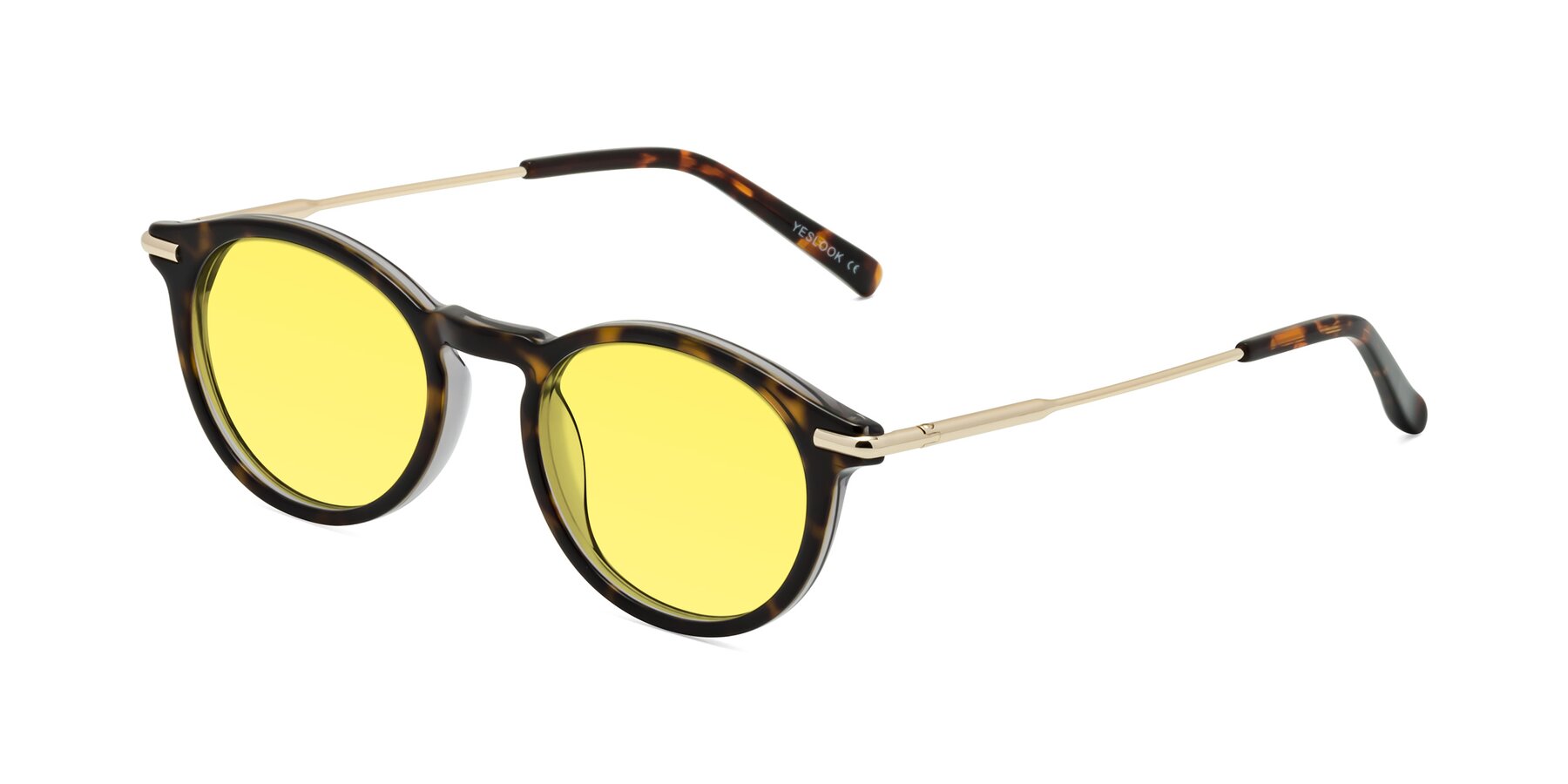 Angle of Gupta in Tortoise with Medium Yellow Tinted Lenses