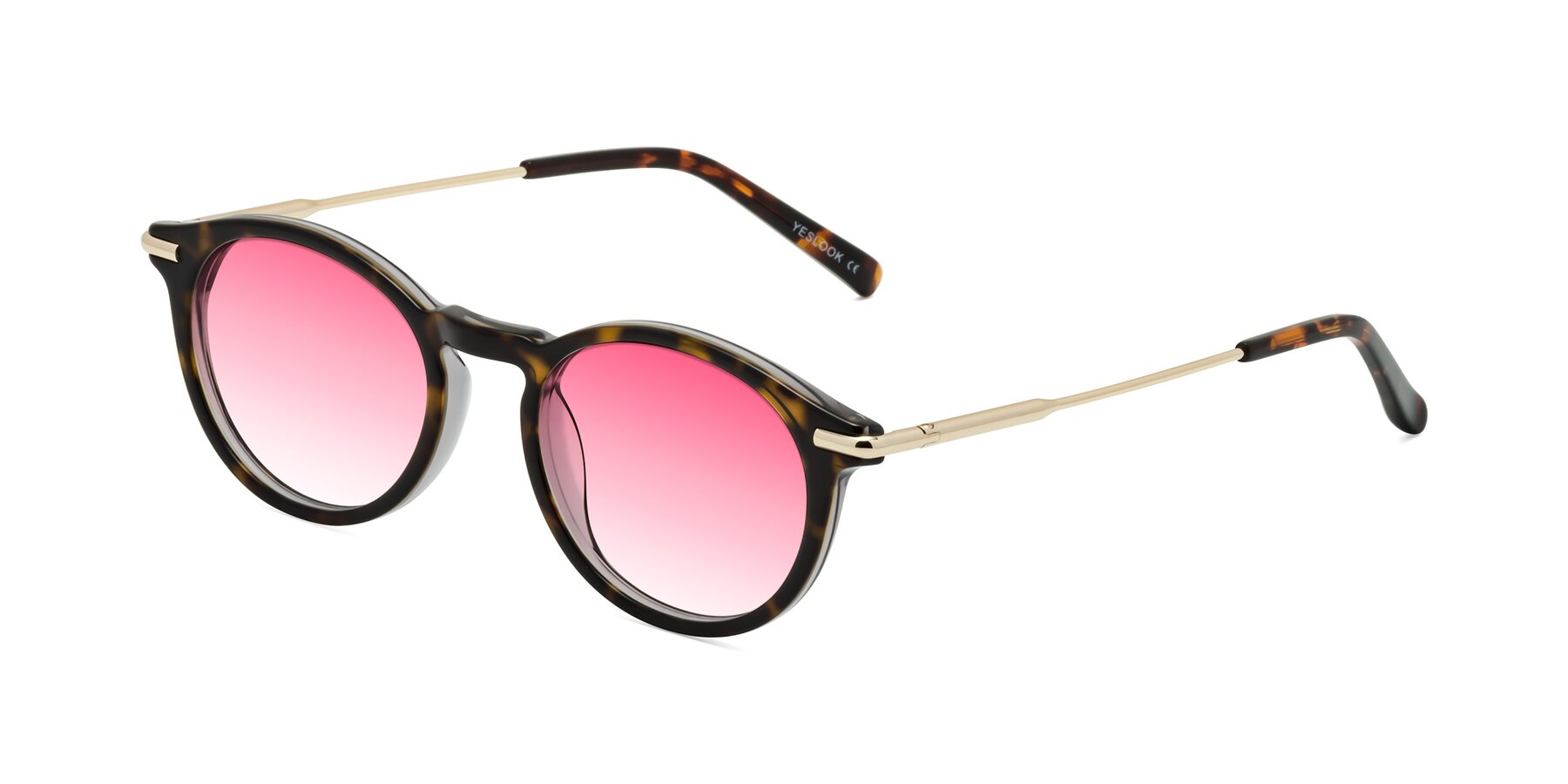 Angle of Gupta in Tortoise with Pink Gradient Lenses