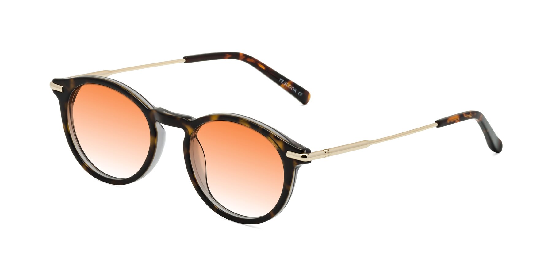 Angle of Gupta in Tortoise with Orange Gradient Lenses