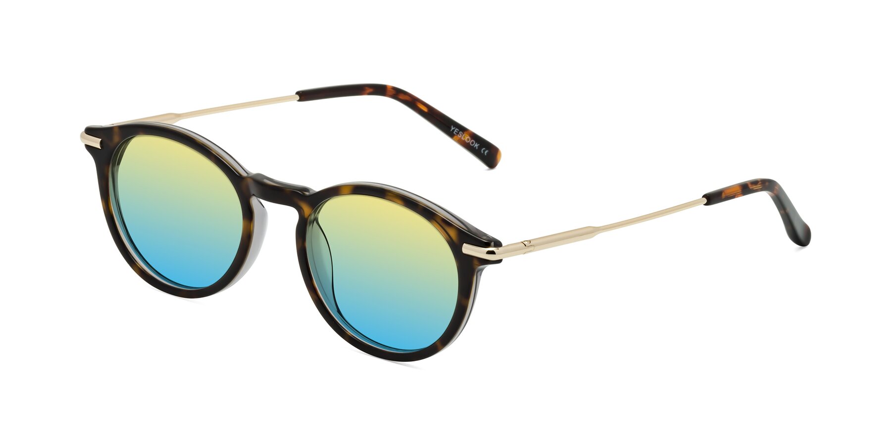 Angle of Gupta in Tortoise with Yellow / Blue Gradient Lenses