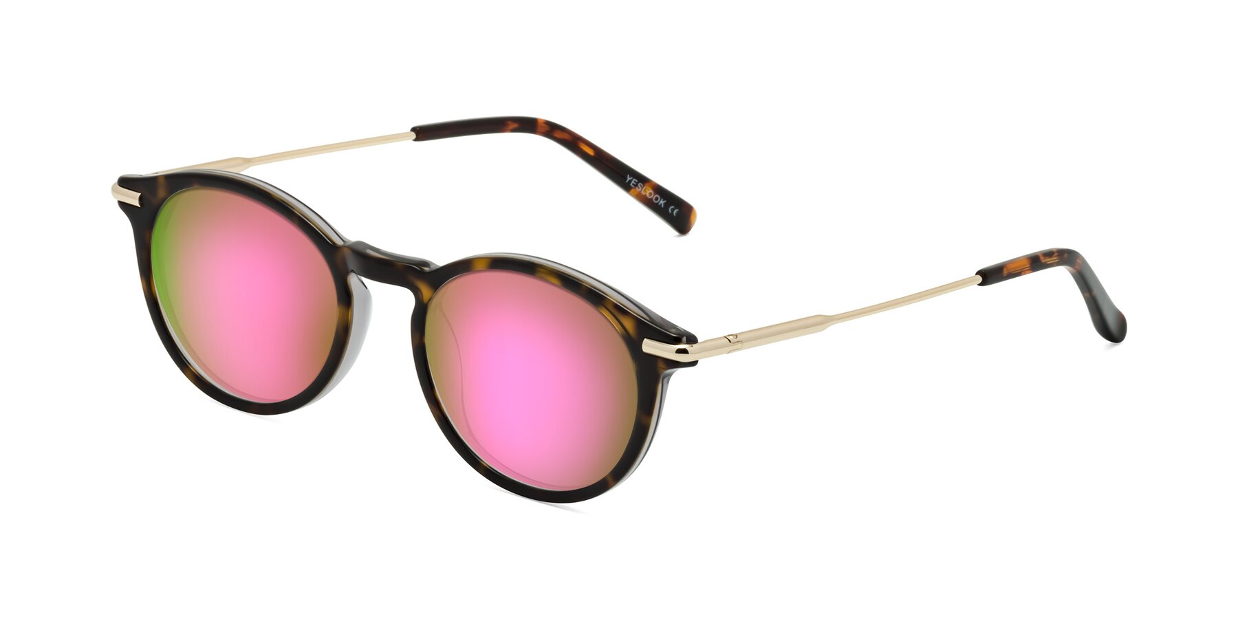 Angle of Gupta in Tortoise with Pink Mirrored Lenses