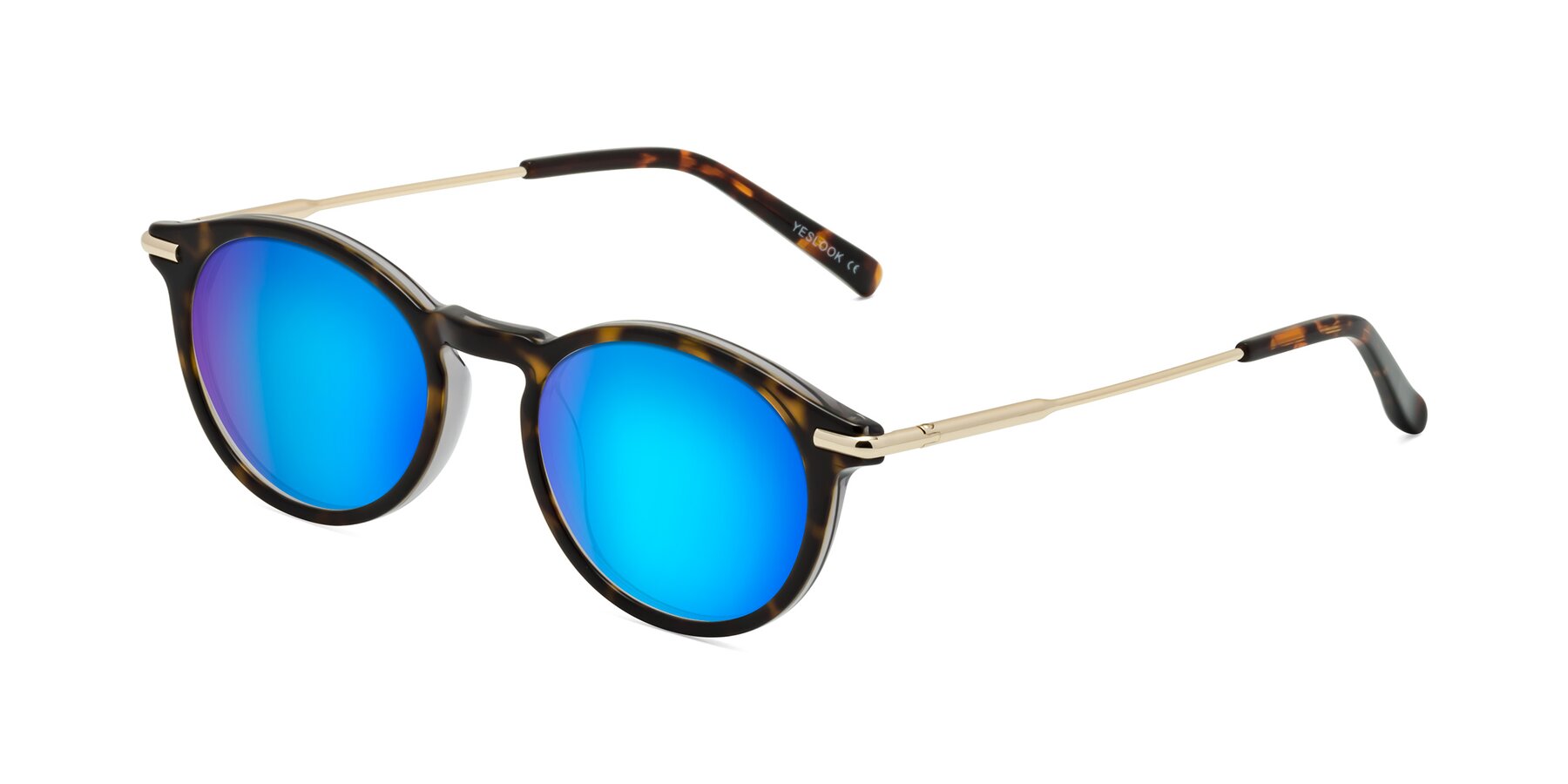 Angle of Gupta in Tortoise with Blue Mirrored Lenses
