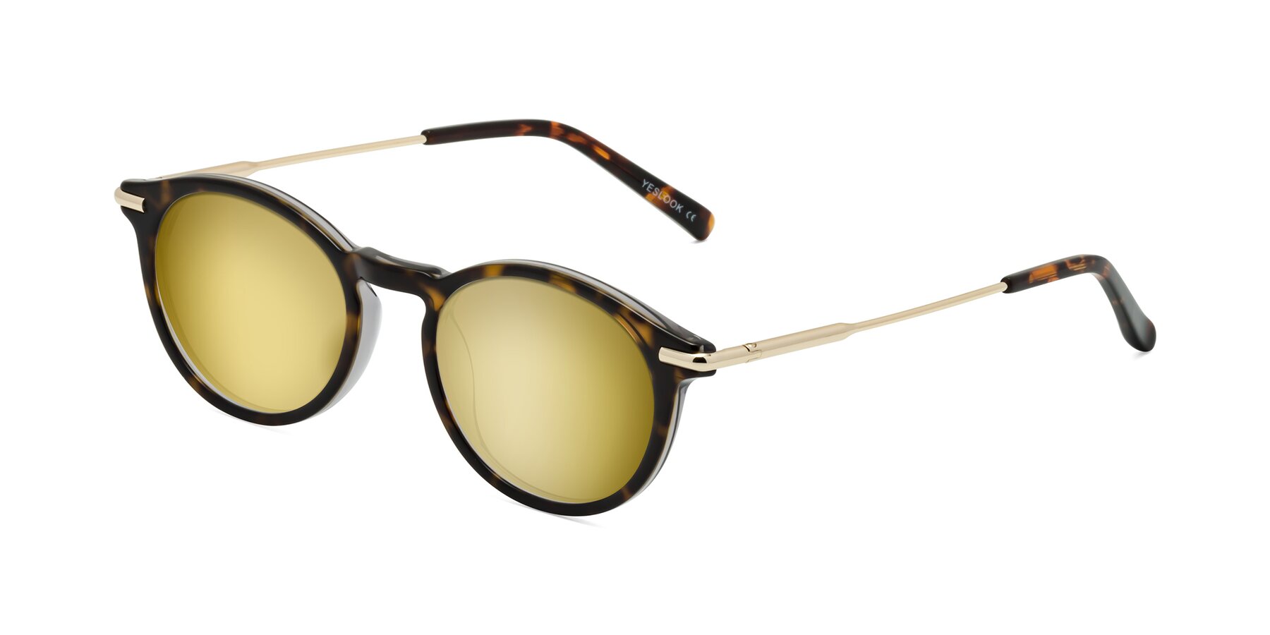Angle of Gupta in Tortoise with Gold Mirrored Lenses