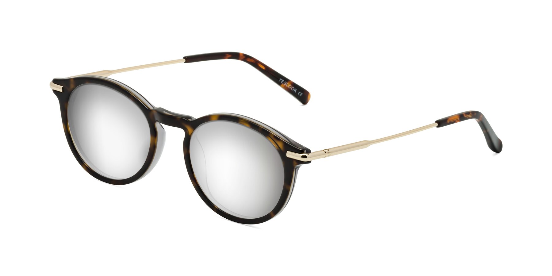 Angle of Gupta in Tortoise with Silver Mirrored Lenses