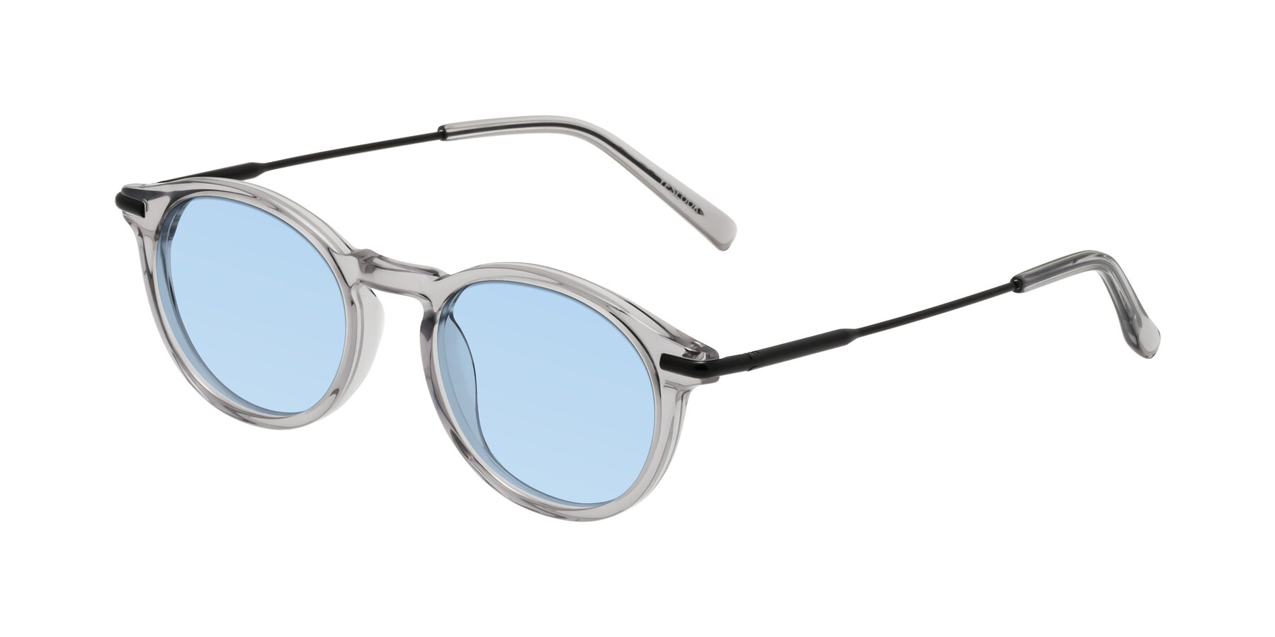 Angle of Gupta in Transparent Gray with Light Blue Tinted Lenses