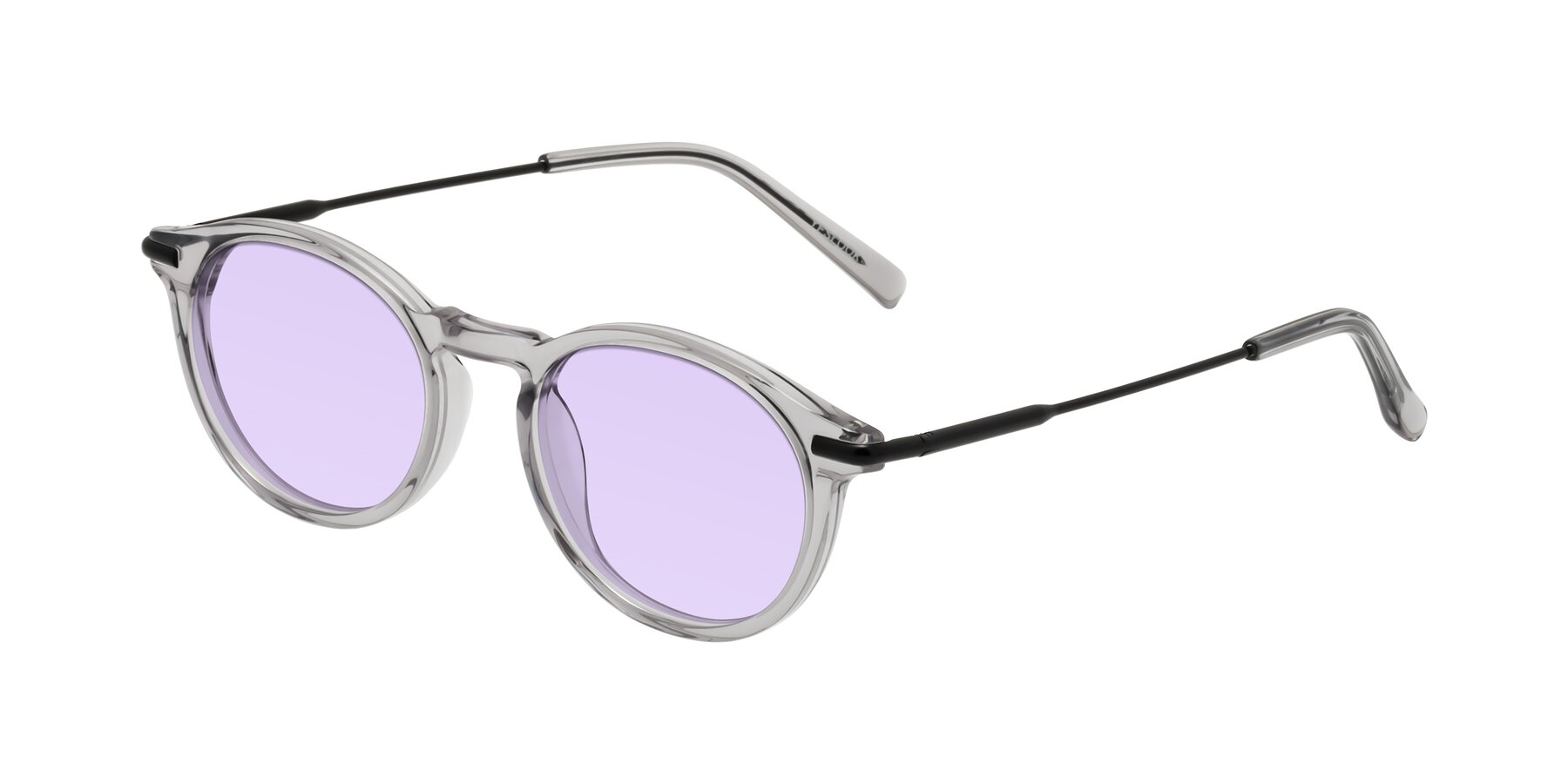 Angle of Gupta in Transparent Gray with Light Purple Tinted Lenses