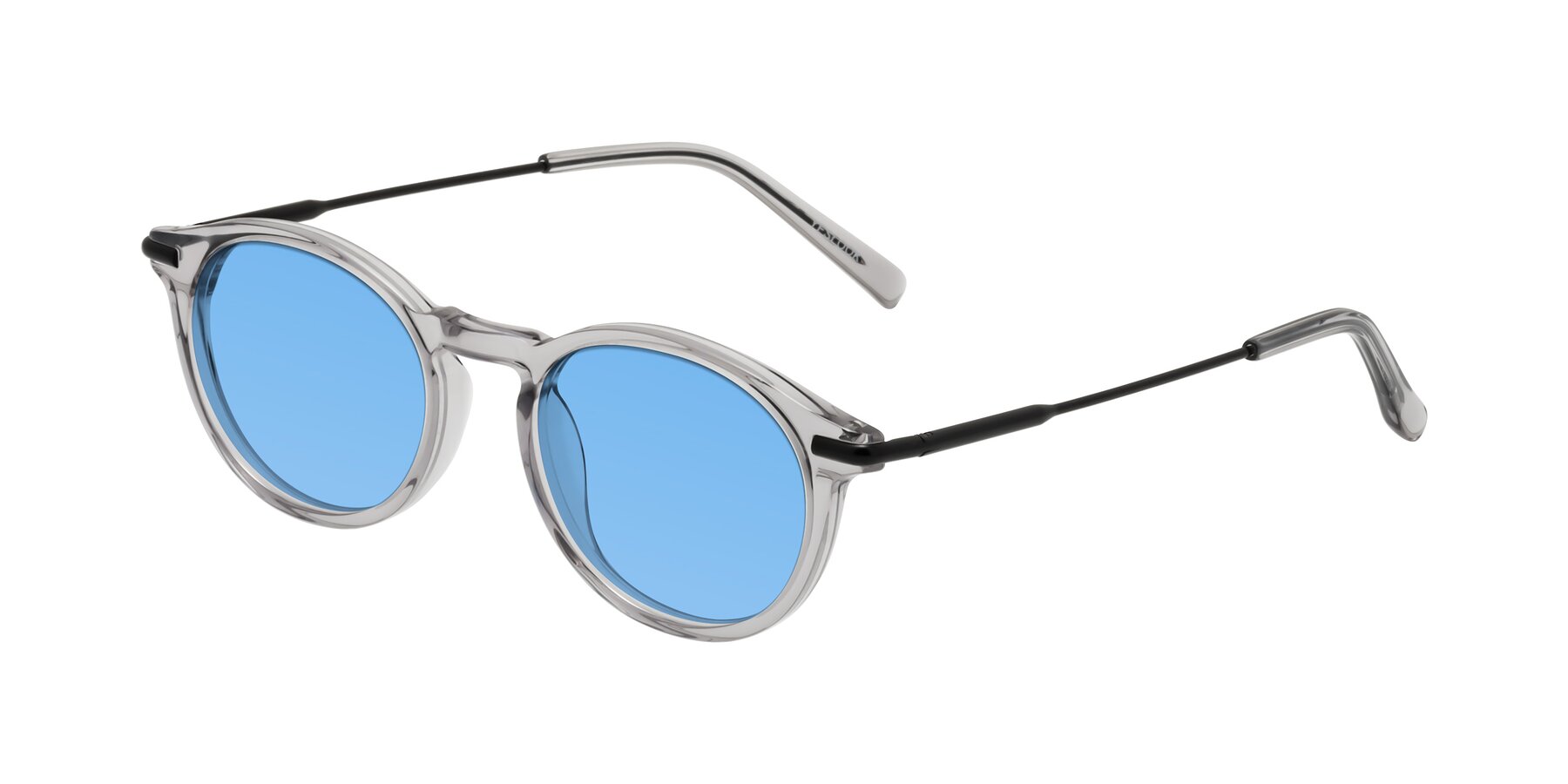 Angle of Gupta in Transparent Gray with Medium Blue Tinted Lenses