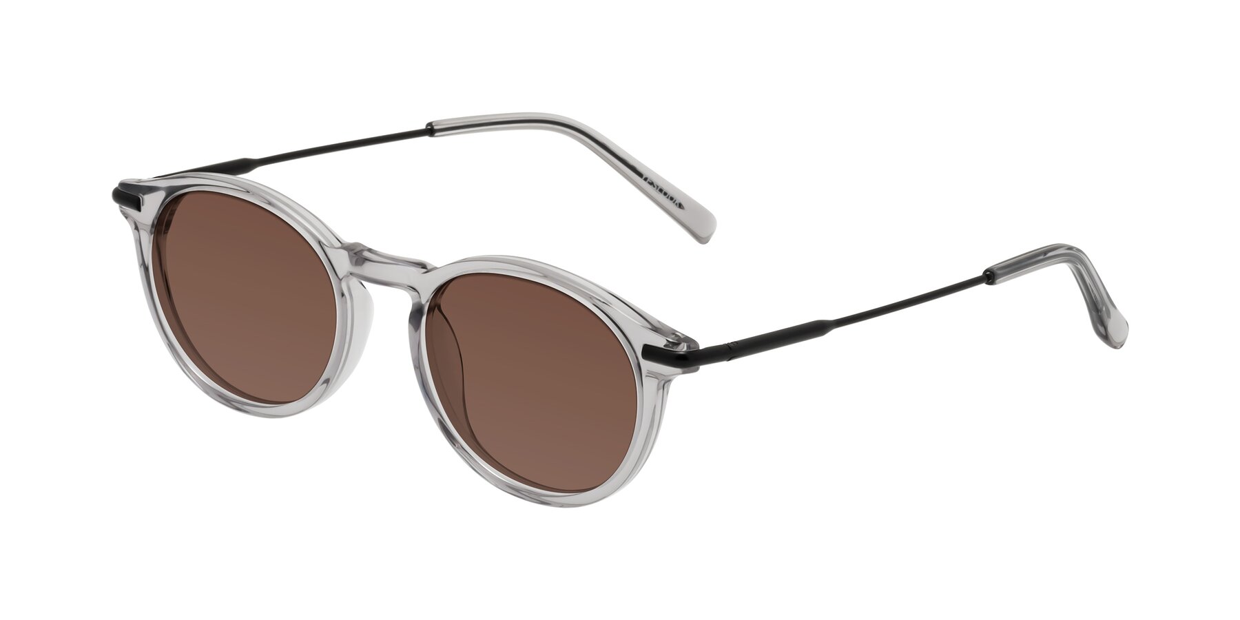 Angle of Gupta in Transparent Gray with Brown Tinted Lenses