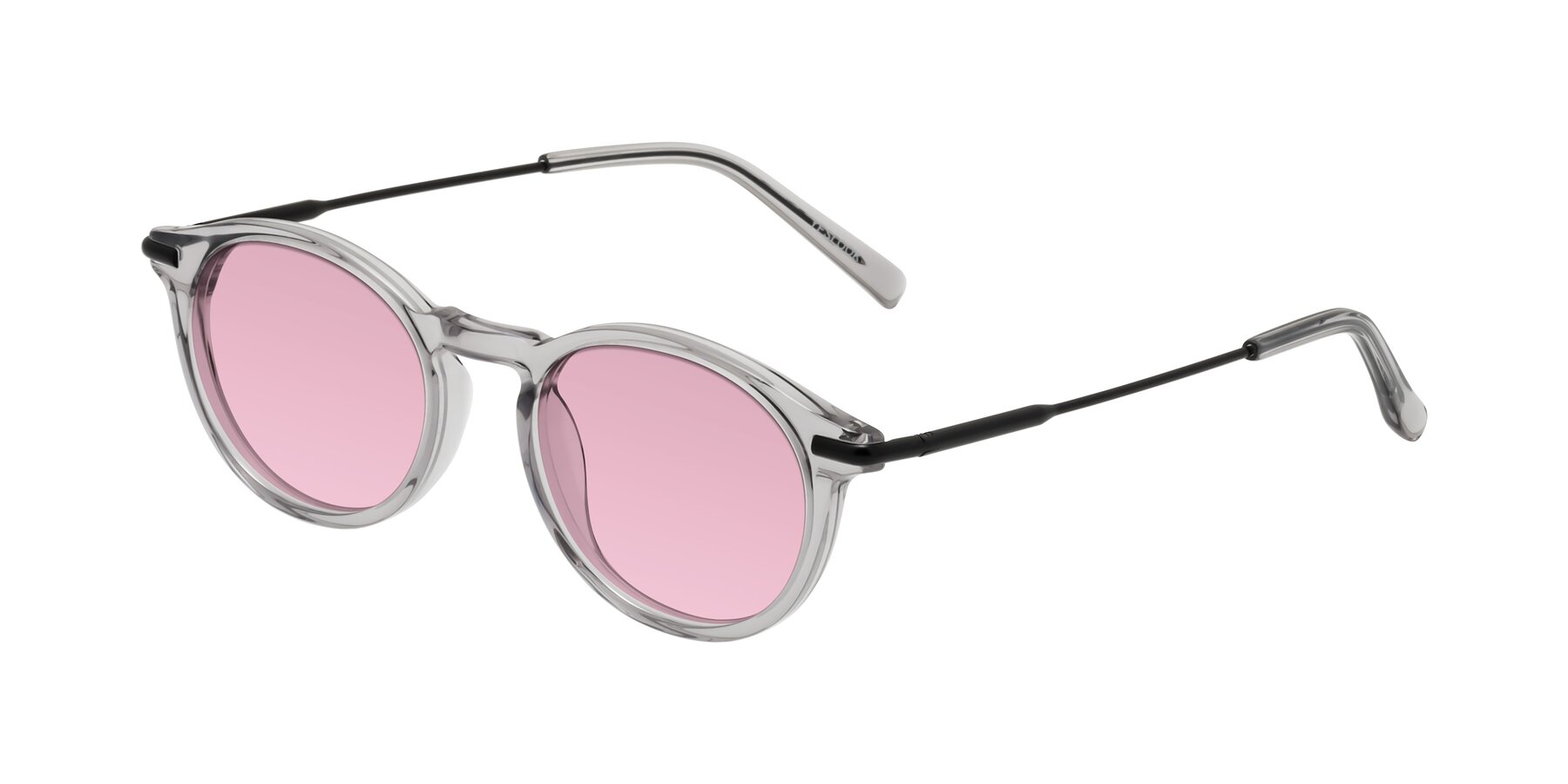 Angle of Gupta in Transparent Gray with Light Wine Tinted Lenses