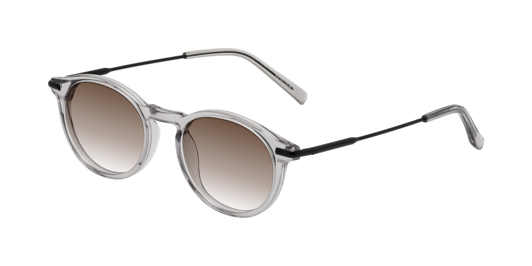 Angle of Gupta in Transparent Gray with Brown Gradient Lenses
