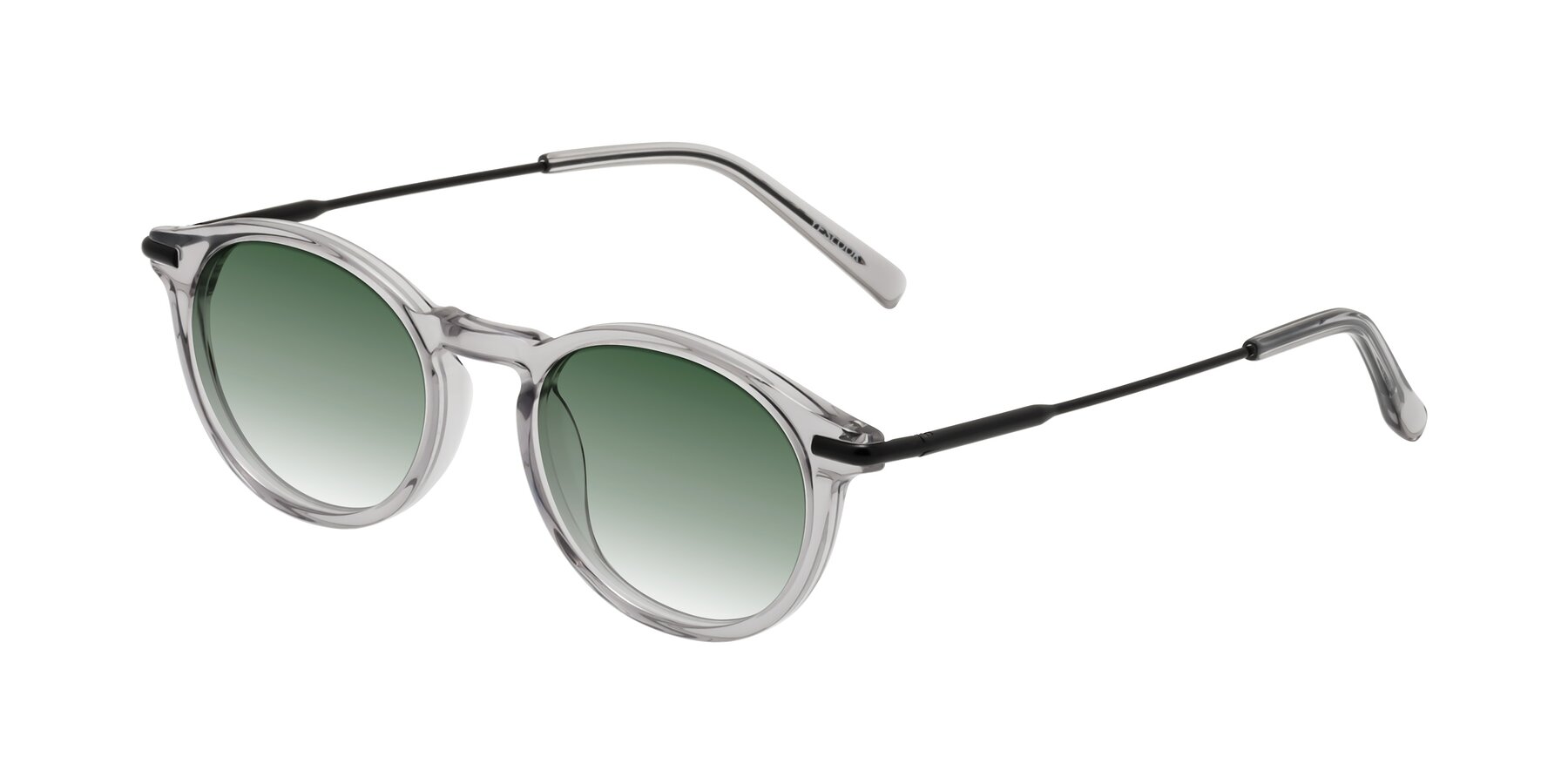 Angle of Gupta in Transparent Gray with Green Gradient Lenses