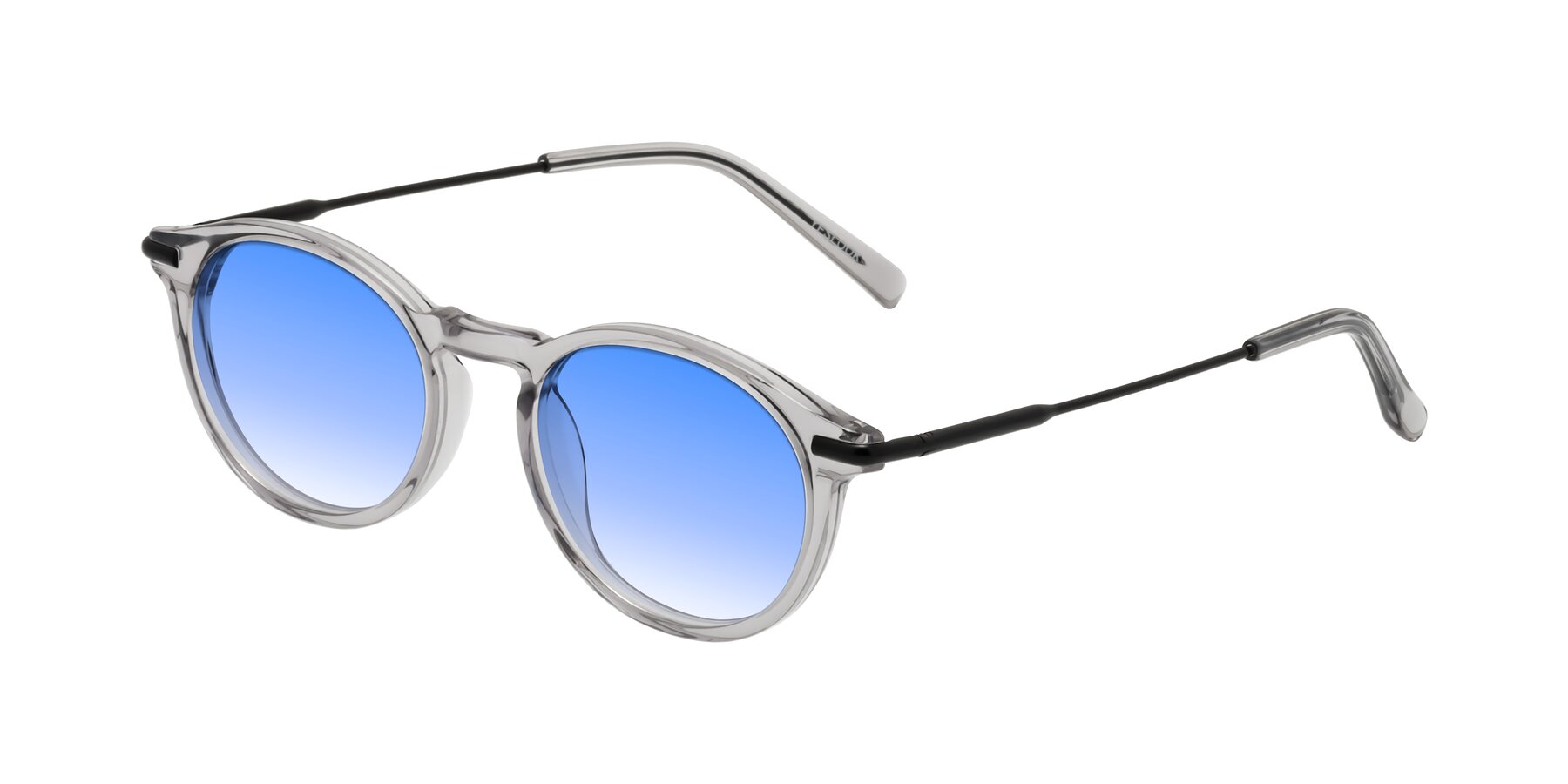 Angle of Gupta in Transparent Gray with Blue Gradient Lenses