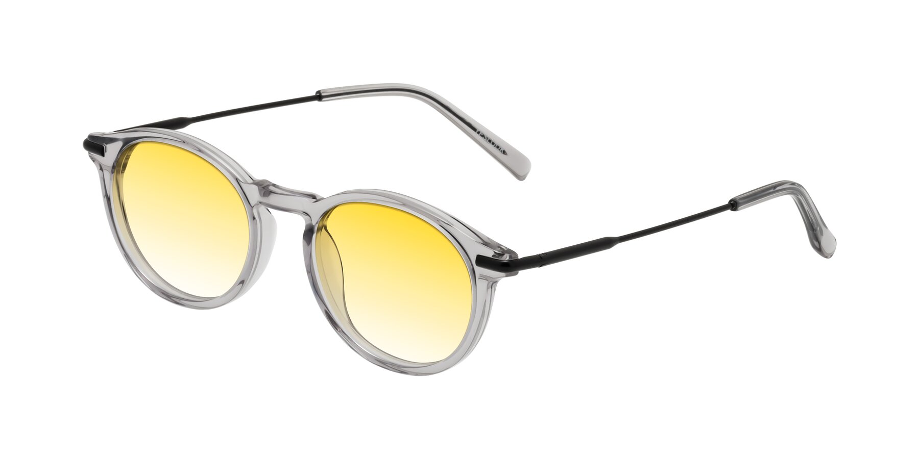 Angle of Gupta in Transparent Gray with Yellow Gradient Lenses
