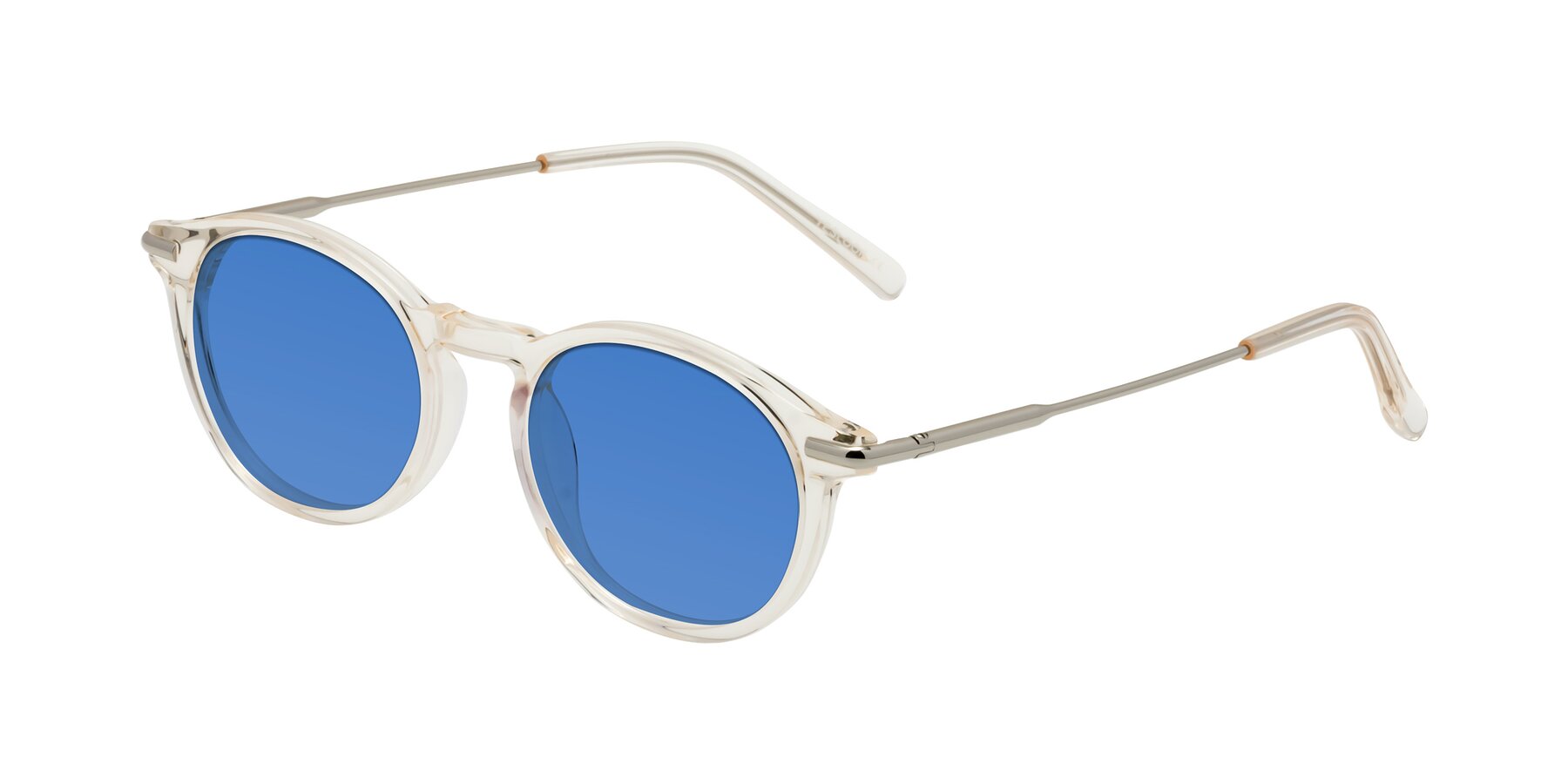 Angle of Gupta in Clear with Blue Tinted Lenses