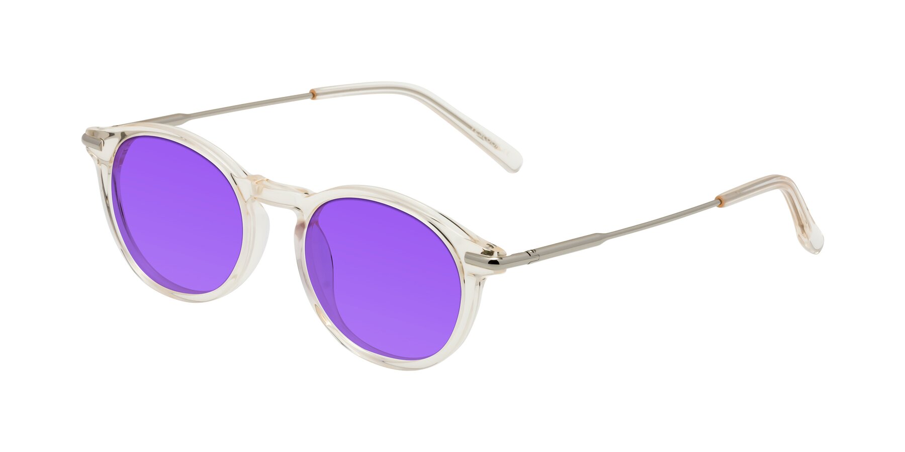 Angle of Gupta in Clear with Purple Tinted Lenses