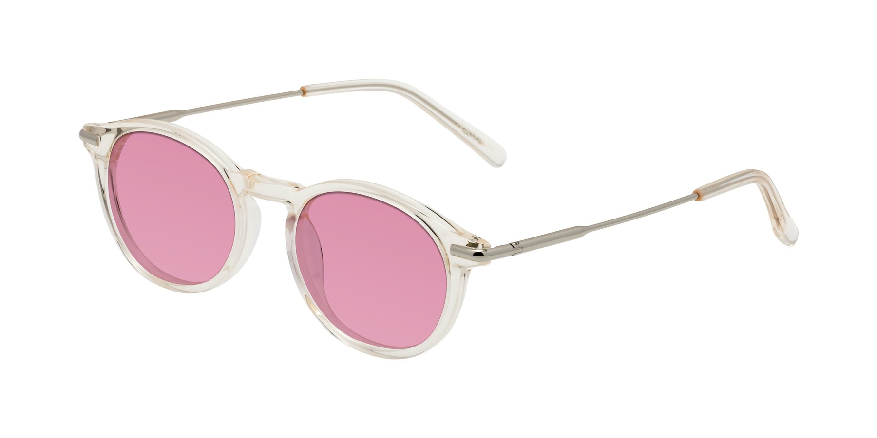 Angle of Gupta in Clear with Medium Wine Tinted Lenses