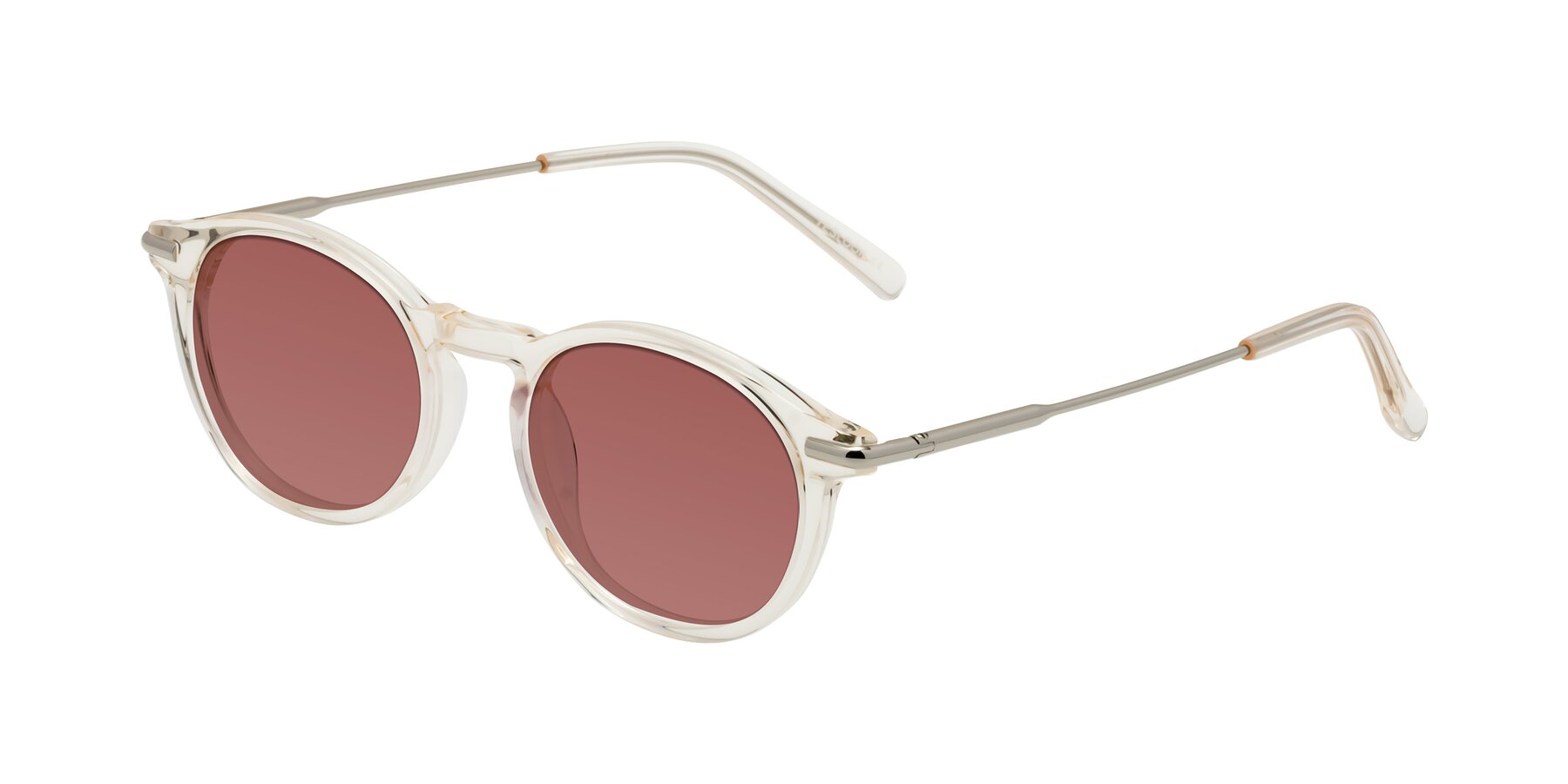 Angle of Gupta in Clear with Garnet Tinted Lenses