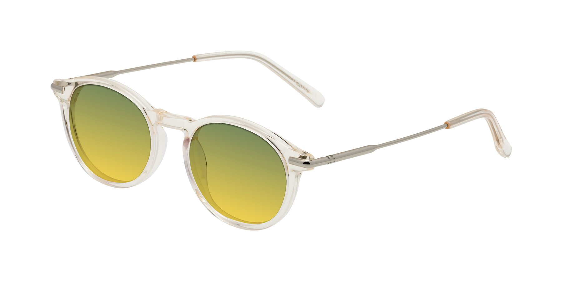 Angle of Gupta in Clear with Green / Yellow Gradient Lenses