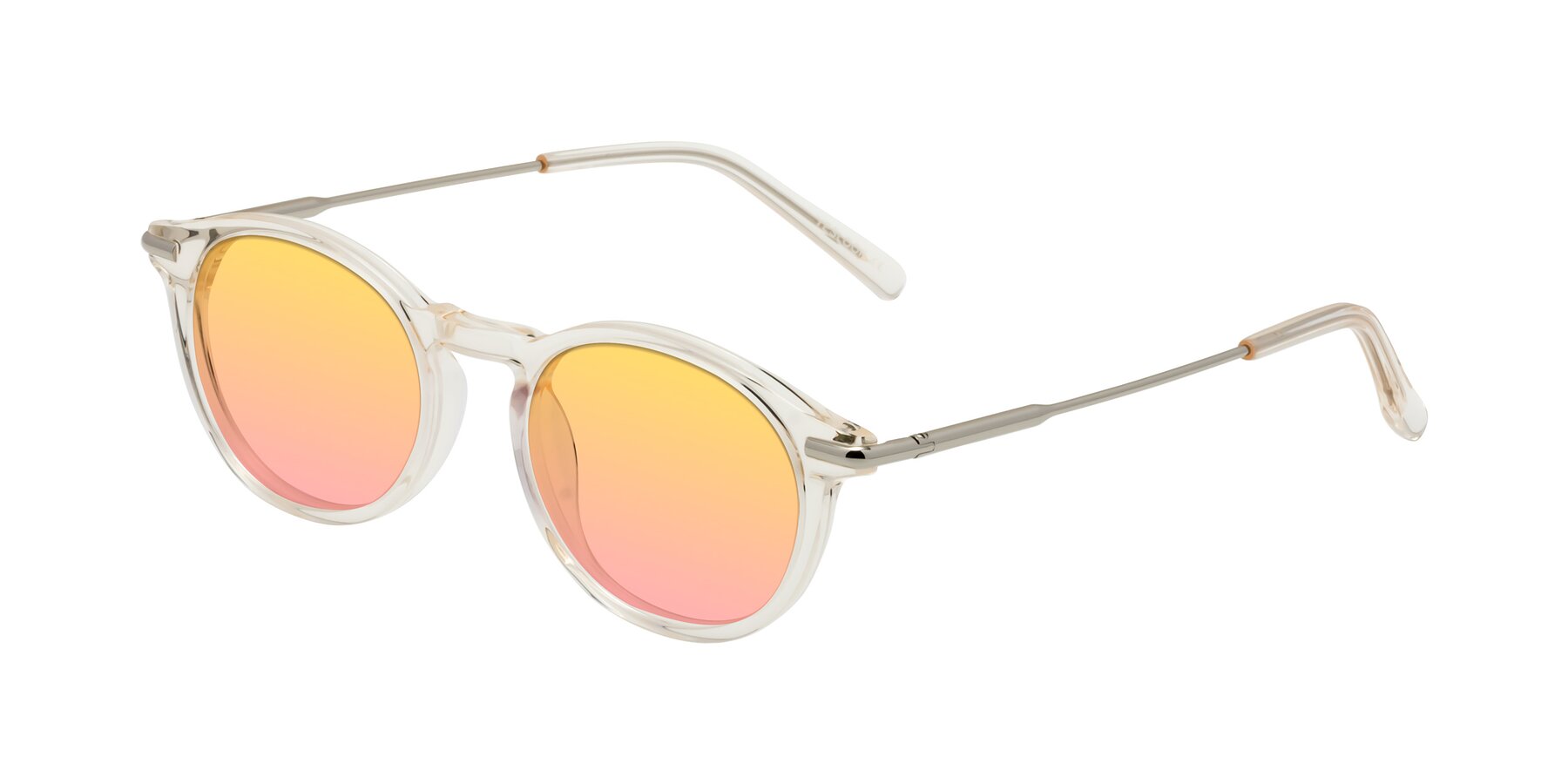 Angle of Gupta in Clear with Yellow / Pink Gradient Lenses