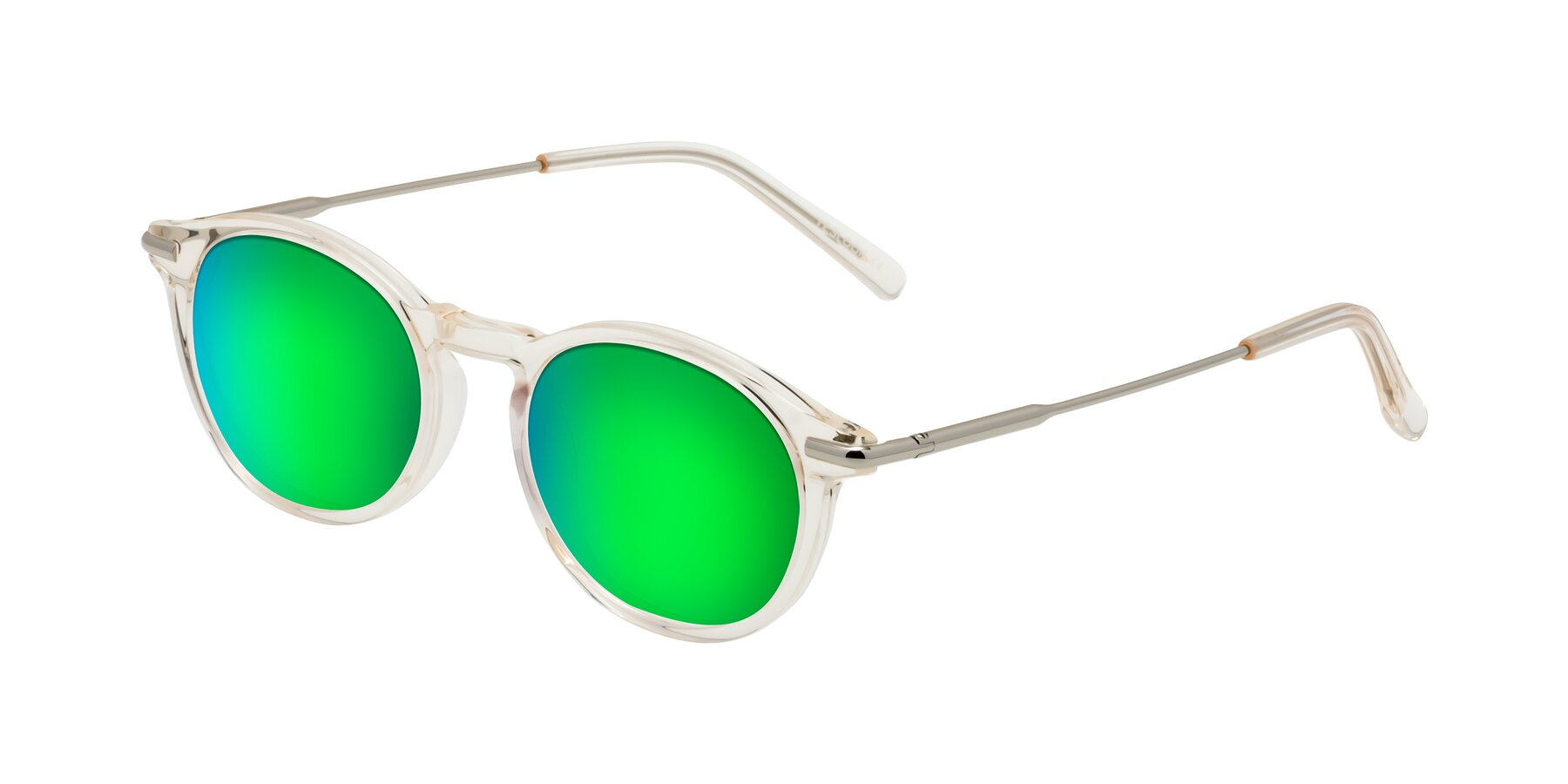 Angle of Gupta in Clear with Green Mirrored Lenses