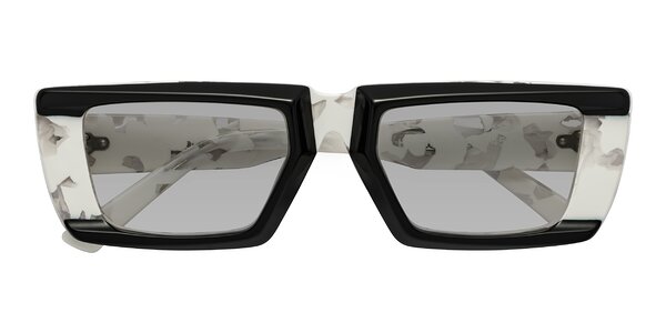 Front of Hasan in Black / White Tortoise