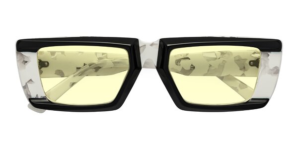 Front of Hasan in Black / White Tortoise