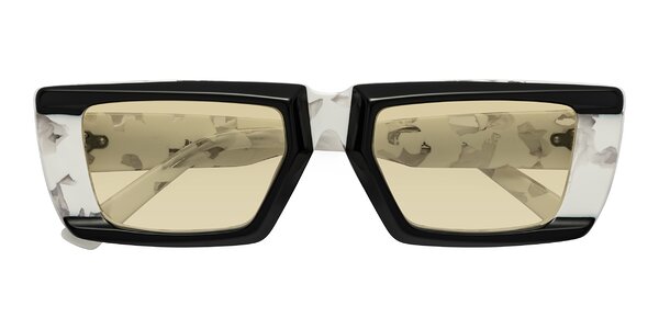 Front of Hasan in Black / White Tortoise