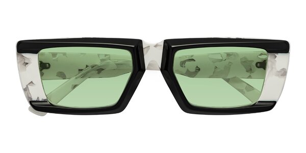 Front of Hasan in Black / White Tortoise