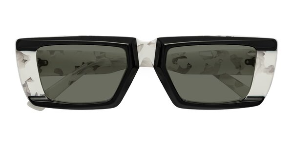 Front of Hasan in Black / White Tortoise