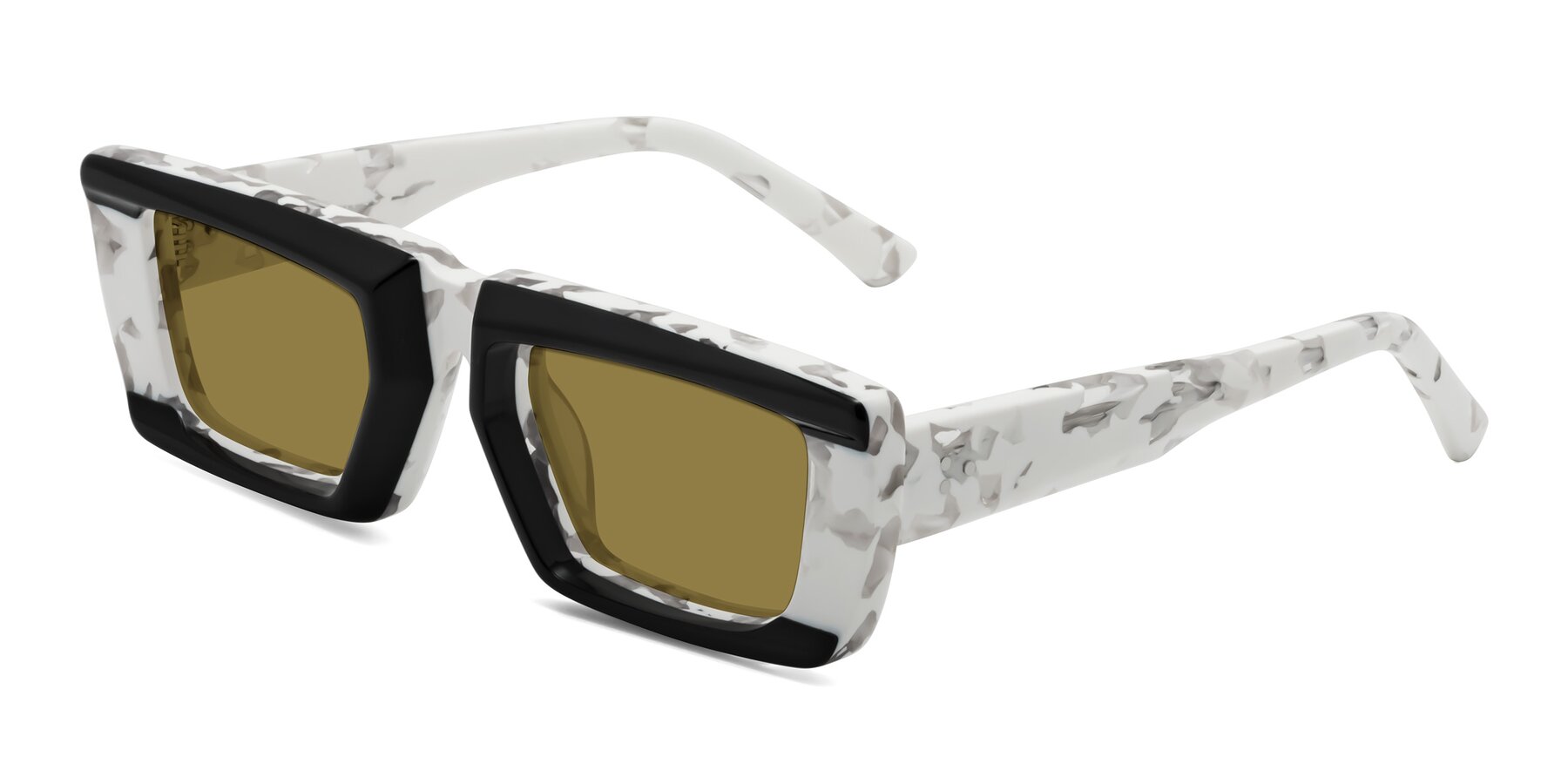 Angle of Hasan in Black-White Tortoise with Brown Polarized Lenses