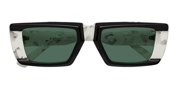 Front of Hasan in Black / White Tortoise