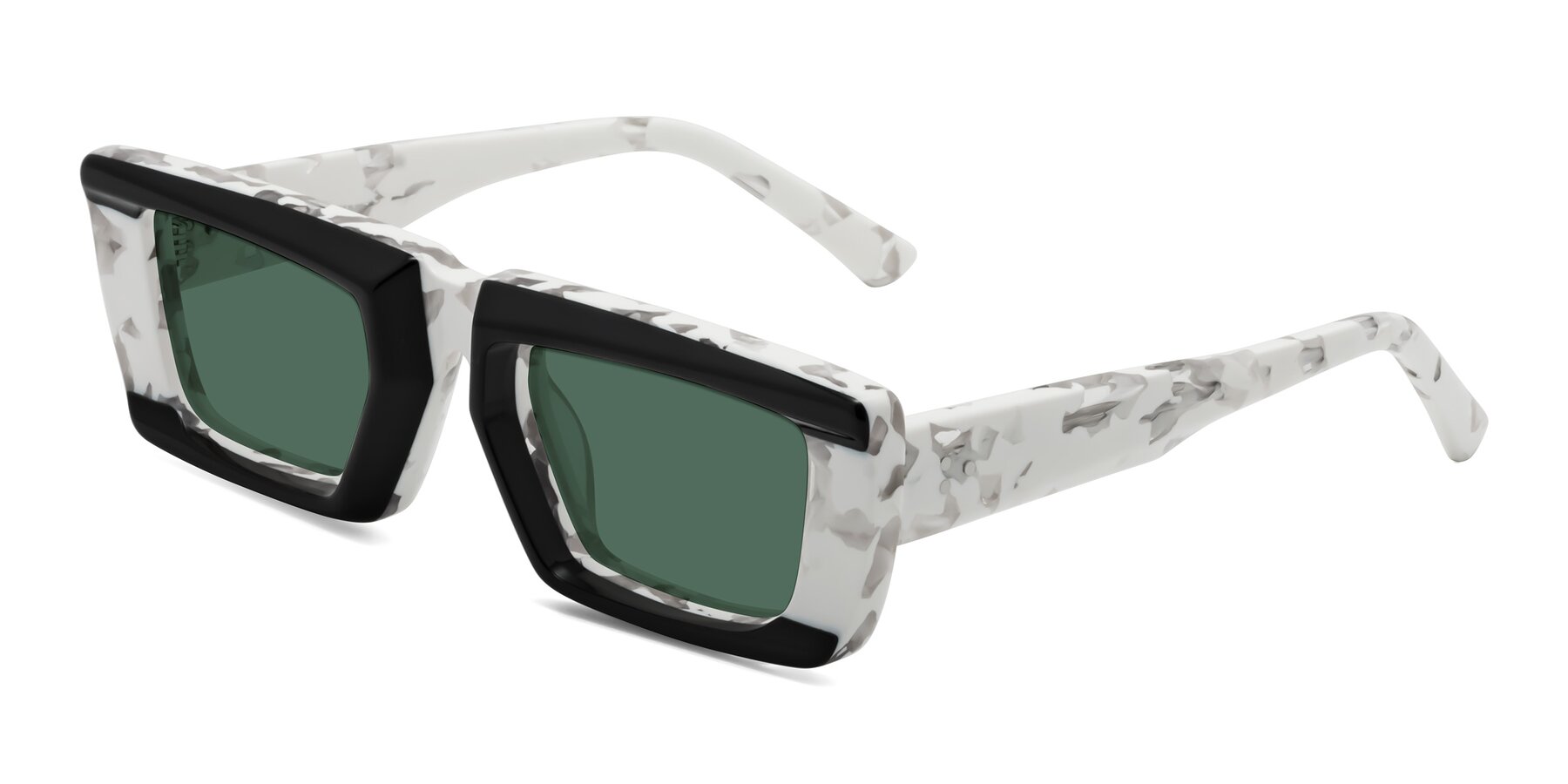Angle of Hasan in Black-White Tortoise with Green Polarized Lenses