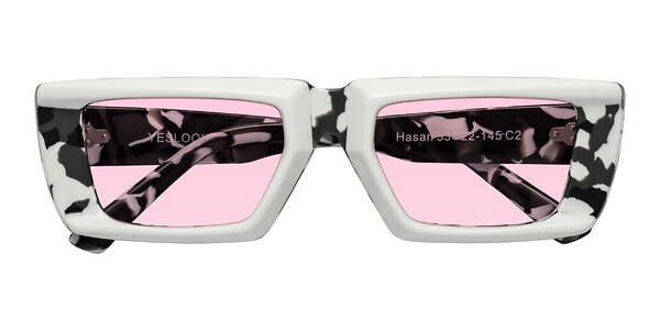 Front of Hasan in White / Black Tortoise