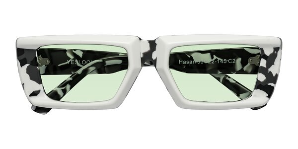 Front of Hasan in White / Black Tortoise