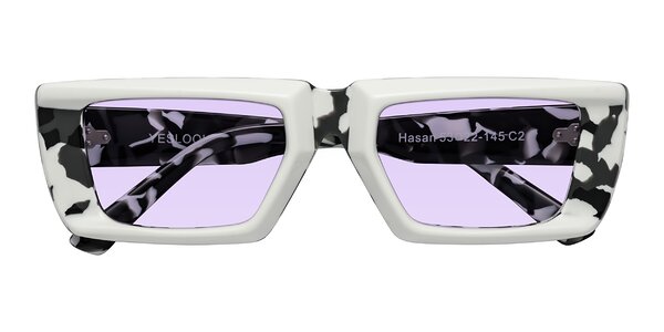 Front of Hasan in White / Black Tortoise