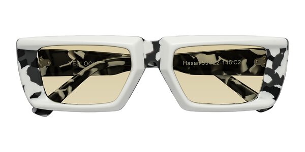 Front of Hasan in White / Black Tortoise