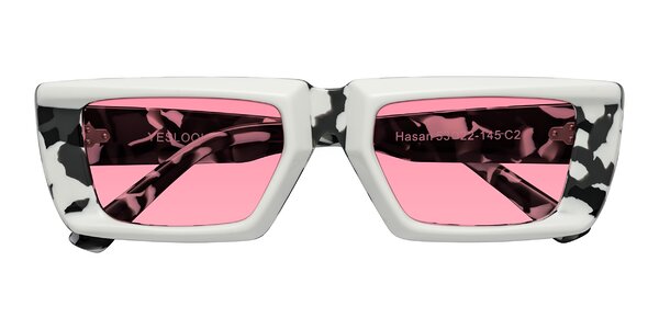 Front of Hasan in White / Black Tortoise