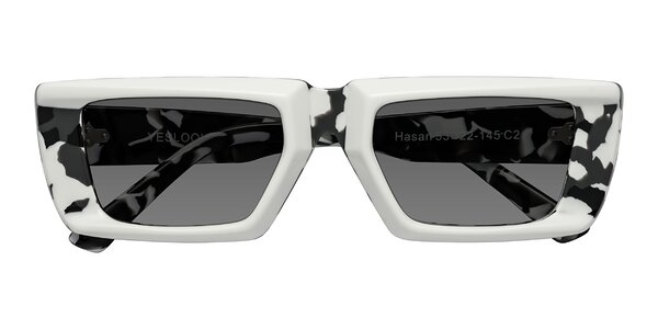 Front of Hasan in White / Black Tortoise