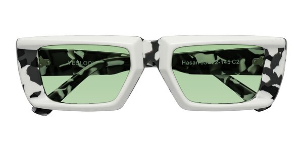 Front of Hasan in White / Black Tortoise