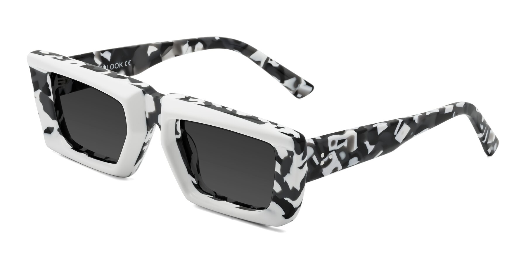 Angle of Hasan in White-Black Tortoise with Gray Tinted Lenses